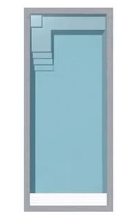 SANTOS VI Fibreglass Outdoor Pool